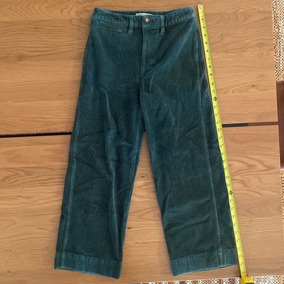 Madewell • Corduroy Slim Emmett Wide Leg Crop Pants - Picture 6 of 10